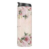 カモダンワイガーリートピンクグリッターバラ金ゴールドフローラ タンブラー (回転右)