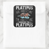 カモノハシ素晴らしは私がカモノハシ科素晴らし動物である スクエアシール (バッグ)