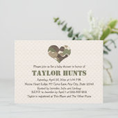 カモハートベイビーシャワー招待状 招待状 (スタンド正面)