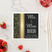 カモフエレガントラージ結婚ズ スタンダードカクテルナプキン (インサイチュ)