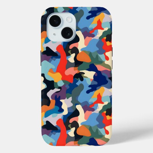 カモフカラフルラージ Case-Mate iPhoneケース (裏面)