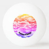 カモフガーリーラージパステルズモノグラムインブラック | 卓球ボール (正面)