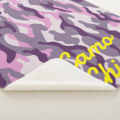 カモフガーリーラージピンクモノグラムin黄色 | シェルパブランケット (3/4)