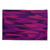 カモフストライプのラージ：抽象芸術幾何学的パターン 枕カバー (裏面)