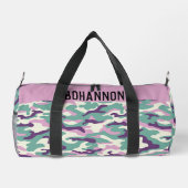 カモフパーソナライズされたラージ ダッフルバッグ (裏面)