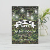 カモフラウジェソルジャー退役軍人リタイアメントパーティー 招待状 (スタンド正面)