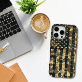 カモフラージアメリカ国旗，アメリカ，愛国心，緑，贈り物， Case-Mate iPhoneケース