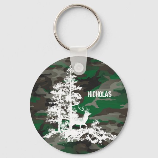 カモフラージアーミー軍隊名前をカスタムするディアスタグ キーホルダー (正面)