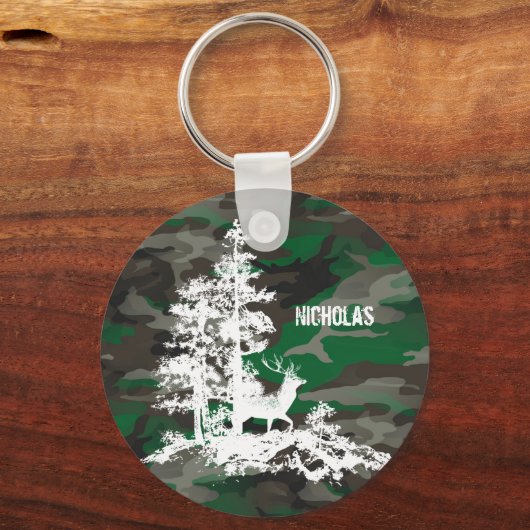 カモフラージアーミー軍隊名前をカスタムするディアスタグ キーホルダー (正面)