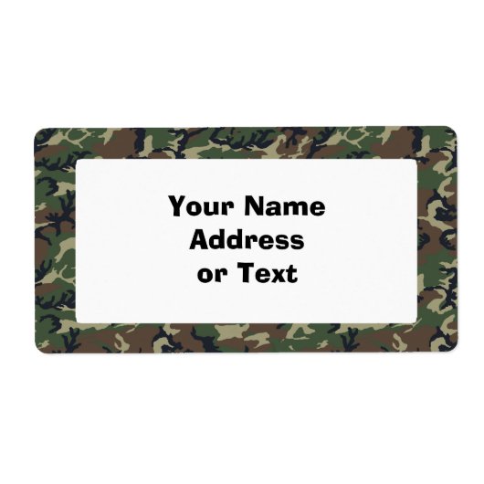 カモフラージウッドランド ラベル (正面)