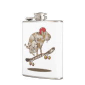 カモフラージカピバラスケートボード フラスク (左)