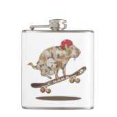カモフラージカピバラスケートボード フラスク (正面)