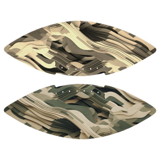 カモフラージカラーのレイヤー型枠 アメリカンフットボール (パネル)