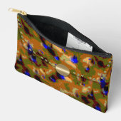 カモフラージクラッチバッグプリントカットソーバッグ アクセサリーポーチ (見開き)