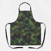 カモフラージグリーン軍隊迷彩柄フォレスト エプロン (正面)