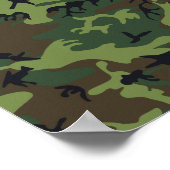 カモフラージグリーン ポスター (角)