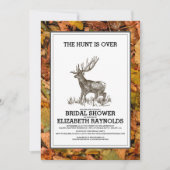 カモフラージザ狩りオーバーブライダルシャワー招待状 招待状 (正面)