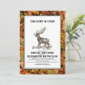 カモフラージザ狩りオーバーブライダルシャワー招待状 招待状 (スタンド正面)