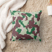 カモフラージダークブラウングリーン装飾用クッション クッション (ブランケット)
