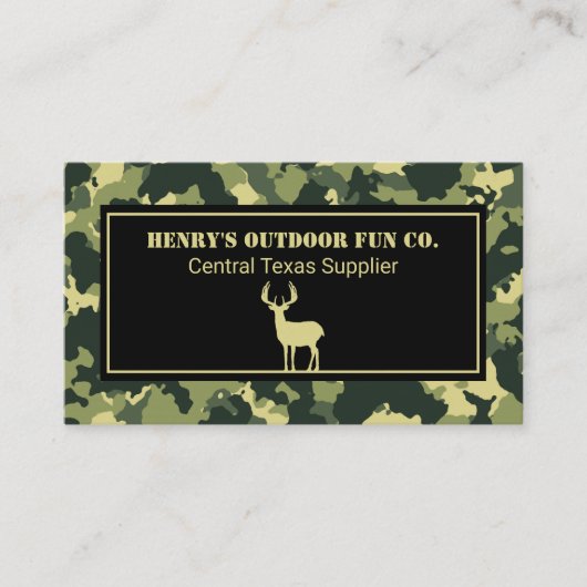カモフラージディアアウトドア 名刺 (正面)