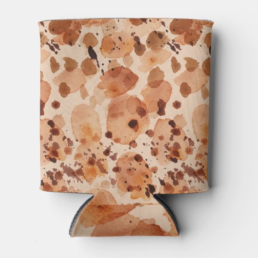 カモフラージナチュラルバックグラウンド：カーキエレガンス。 缶クーラー (正面)