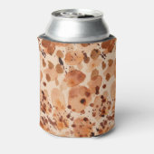 カモフラージナチュラルバックグラウンド：カーキエレガンス。 缶クーラー (缶裏面)