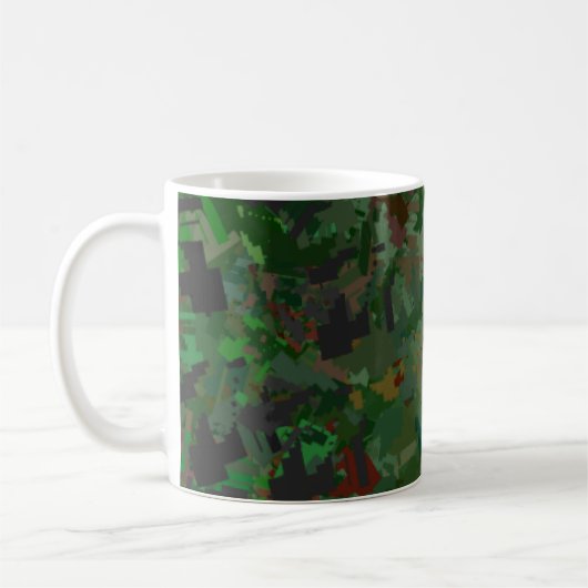 カモフラージピクセルウッド コーヒーマグカップ (左)