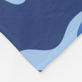 カモフラージブルー迷彩柄軍パターン フリースブランケット (角)