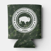 カモフラージホワイトバッファローアウトドアクーラーボックス 缶クーラー (裏面)