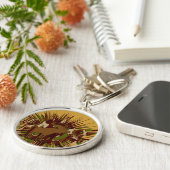 カモフラージムースブレイクアウト迷彩柄 キーホルダー (側面)