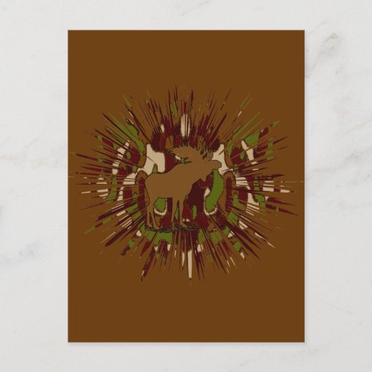 カモフラージムースブレイクアウト迷彩柄 ポストカード (正面)