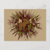 カモフラージムースブレイクアウト迷彩柄 ポストカード (正面)