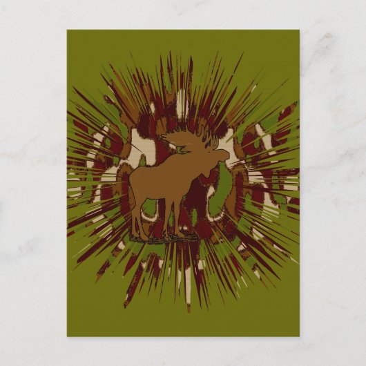 カモフラージムースブレイクアウト迷彩柄 ポストカード (正面)