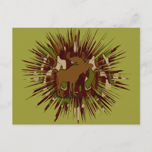 カモフラージムースブレイクアウト迷彩柄 ポストカード (正面)