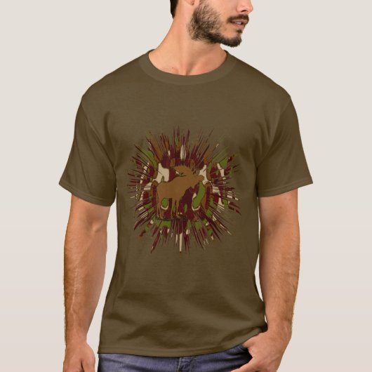 カモフラージムースブレイクアウト迷彩柄 Tシャツ (正面)