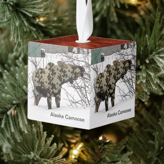 カモフラージムース(カモース) キューブオーナメント (ツリー)
