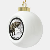 カモフラージムース（カモース） セラミックボールオーナメント (右)