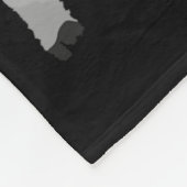 カモフラージュおもしろいアメリカ国旗ホワイトテールバックディアー狩り フリースブランケット (角)