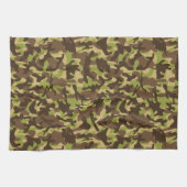 カモフラージュのカスケード キッチンタオル (横)