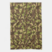 カモフラージュのカスケード キッチンタオル (縦)