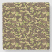 カモフラージュのカスケード ストーンコースター (正面)