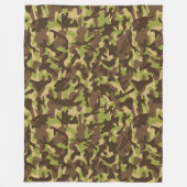 カモフラージュのカスケード フリースブランケット (正面)