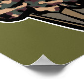 カモフラージュのカップケーキ ポスター (角)