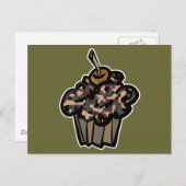 カモフラージュのカップケーキ ポストカード (正面/裏面)