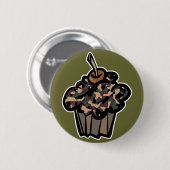 カモフラージュのカップケーキ 缶バッジ (正面&裏面)