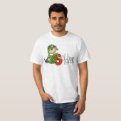 カモフラージュのスティックフィギュアの兵士 Tシャツ (正面フル)