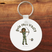 カモフラージュのダークメスのアーチェリー キーホルダー (正面)