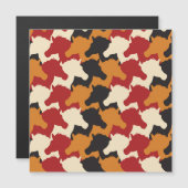 カモフラージュのユニコーンの頭、繰り返しパターン。 (正面/裏面)