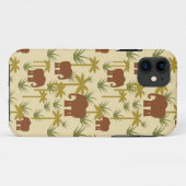 カモフラージュの象とヤシ Case-Mate iPhoneケース (裏面(横))