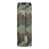 カモフラージュウッドランド迷彩柄カキタンブラック タンブラー (裏面)